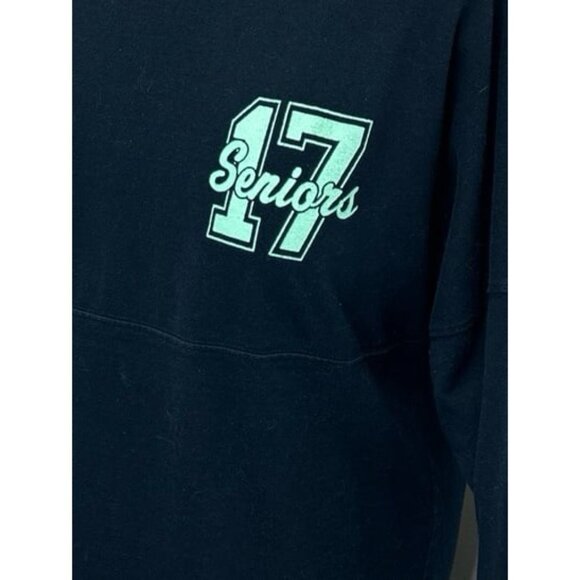 J America Unisex Long Sleeve Class of 2017 Cotton Tee, Navy, size M - Picture 2 of 9